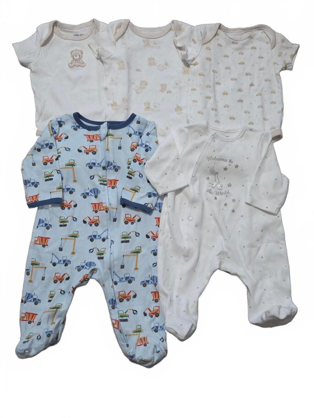 Little Me Baby Clothes Set - 5 Pieces Newborn to 3 Months